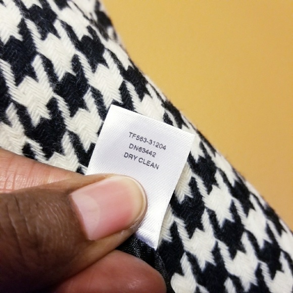 Pendleton | Women's Vintage Wool Houndstooth Print Pea Coat (Size 8) - Picture 6 of 8